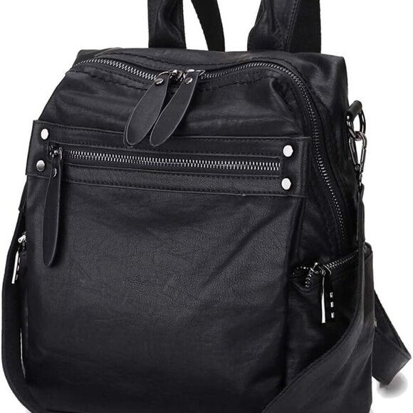 Women Backpack Purse Faux Leather Convertible Shoulder Bag Travel School main image 5